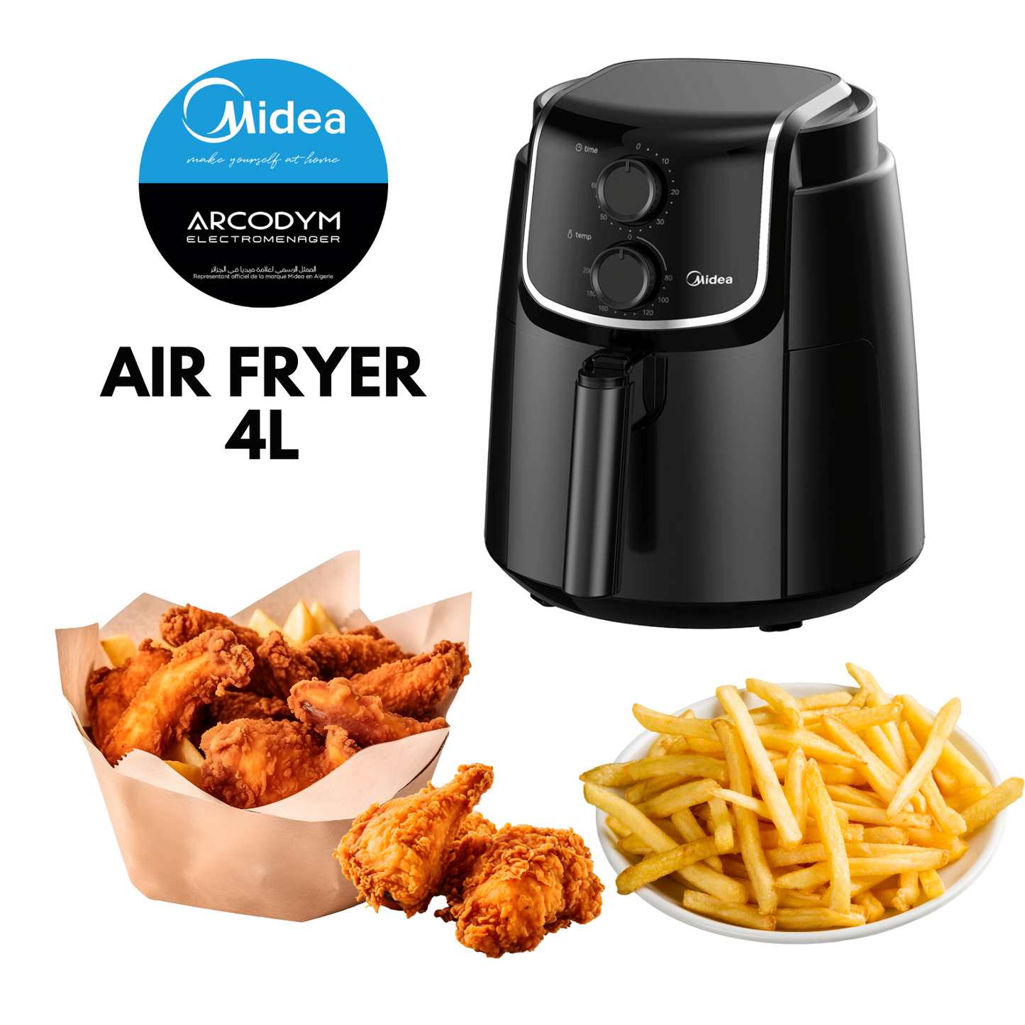 Friteuse à air MIDEA 4L